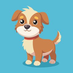 Sticker - puppy dog pet cartoon vector design