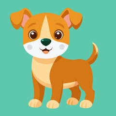 Sticker - puppy dog pet cartoon vector design