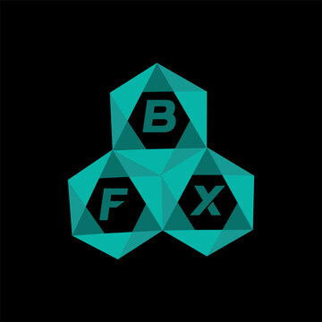 BFX creative minimalist letter logo. BFX unique vector initials alphabet letter logo design