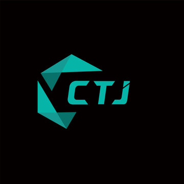 CTJ creative minimalist letter logo. CTJ unique vector initials alphabet letter logo design