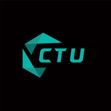CTU creative minimalist letter logo. CTU unique vector initials alphabet letter logo design