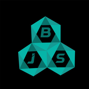 BJS creative minimalist letter logo. BJS unique vector initials alphabet letter logo design