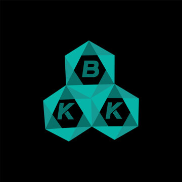 BKK creative minimalist letter logo. BKK unique vector initials alphabet letter logo design