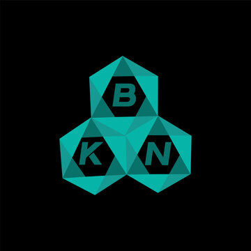 BKN creative minimalist letter logo. BKN unique vector initials alphabet letter logo designBKN creative minimalist letter logo. BKN unique vector initials alphabet letter logo design