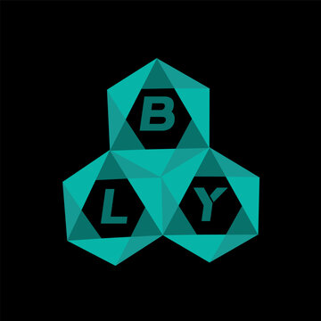 BLY creative minimalist letter logo. BLY unique vector initials alphabet letter logo design
