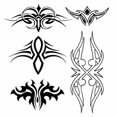 Wall Mural - tribal tattoo designs tattoo, design, vector  illustration, tribal art