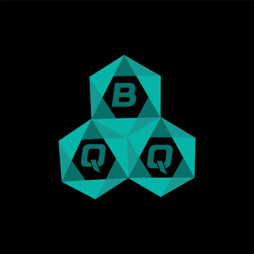 BQQ creative minimalist letter logo. BQQ unique vector initials alphabet letter logo designBQQ creative minimalist letter logo. BQQ unique vector initials alphabet letter logo design