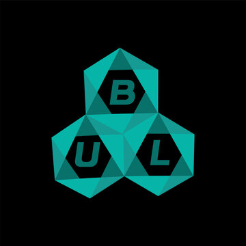 BUL creative minimalist letter logo. BUL unique vector initials alphabet letter logo design