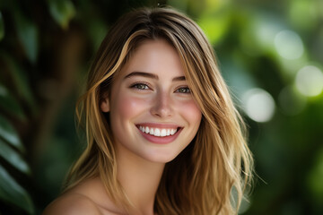 pretty girl smiling
