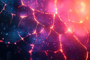 Poster - a close-up view of a cell phone with a blurred background