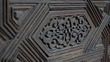 Texture of a wooden detail