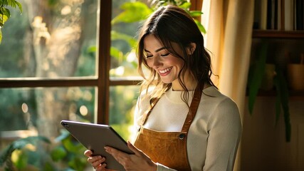 Poster - The Woman with the Tablet