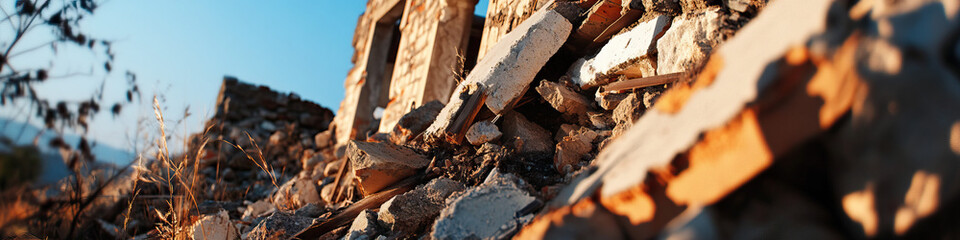 Sticker - Ruined Building Debris Field