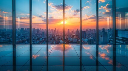dawn lighting captured from a bird's eye perspective in a horizontal composition featuring a clear f