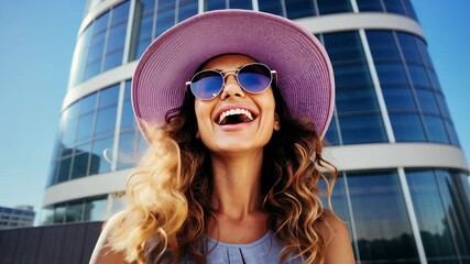 Poster - The Happy Woman with Phone