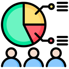 Poster - Demographics Outline Color Icon