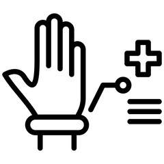Poster - Wearable Device Outline Icon