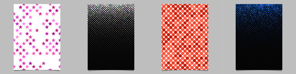 Poster - Abstract geometrical brochure background collection