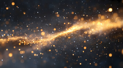 Wall Mural - Abstract cosmos space background with a multiple space elements, forming a cascade of reaction of space dust in the galaxy. Stellar Cascade. Illustration