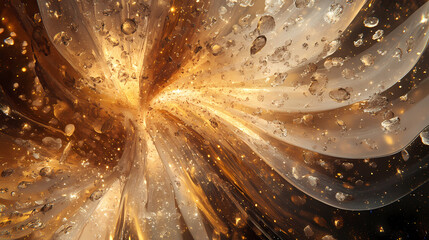 Wall Mural - Extra terrestrial canopy embellished with a multitude of space elements, forming a cascade of reaction of space dust that grace the galaxy. hand edited. Stellar Cascade. Illustration