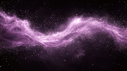 Wall Mural - Pink cosmic nebula swirling in space