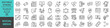 © LOBSTER LARRY - Social media and communication icon set. Editable stroke. Linear style.