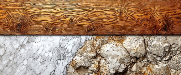 Aufkleber - Horizontal wood, marble, and stone texture.