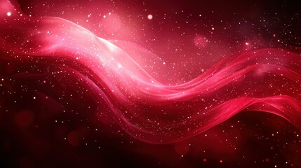 Wall Mural - Red wave abstract background, sparkle, cosmic, design, texture