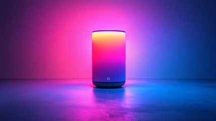 Poster - Smart speaker with colorful ambient light.