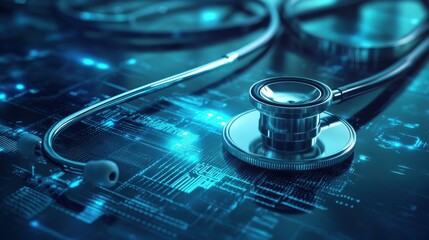 Poster - digital healthcare support abstract concept vector illustrations.