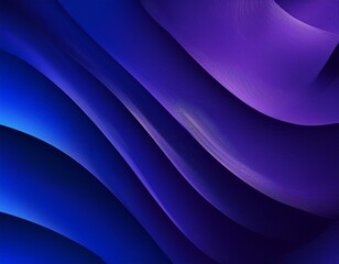 Poster - Modern abstract gradient dark purplish blue banner background. Generated image