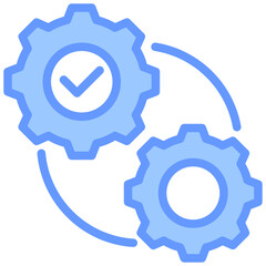 Poster - Management Blue Icon
