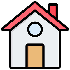 Poster - Home Outline Color Icon