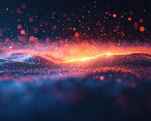 Aufkleber - Real-time geospatial maps glowing with layered data visualizations