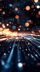 Aufkleber - Light particles create a mesmerizing pathway in this ethereal display of shimmering colors