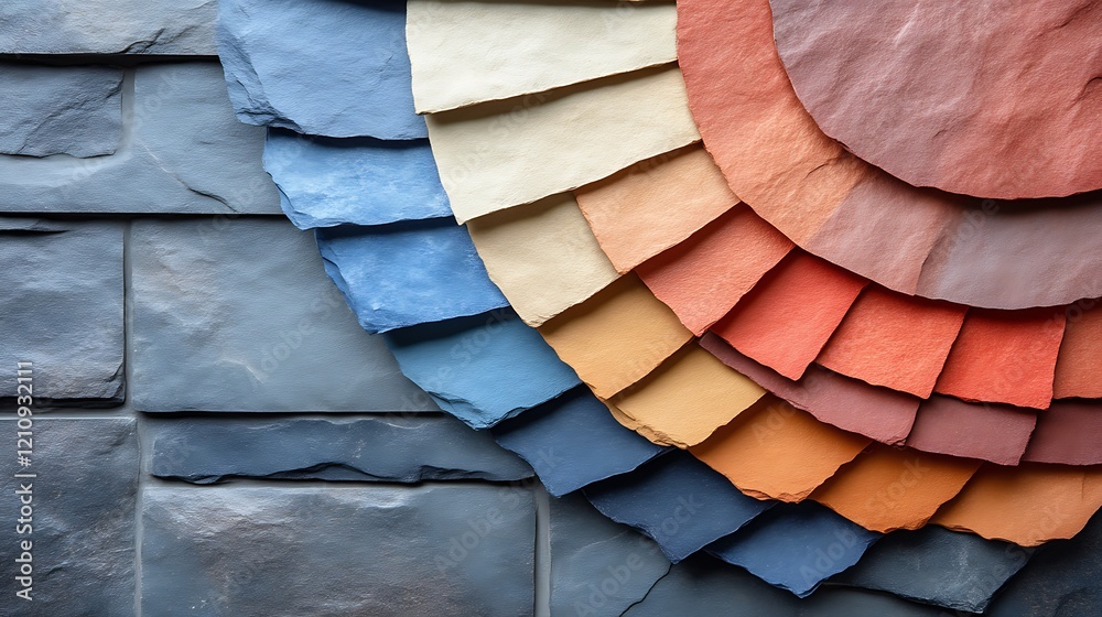 Stone sample color palette showing various shades Stock Illustration ...