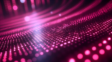 Poster - Abstract Pink and Purple Glowing Dot Background