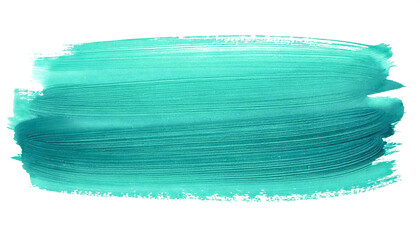 Poster - watercolour green brush stroke textured isolated on white or transparent png