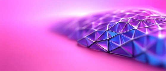 Poster - Colorful geometric shapes blend together, creating a mesmerizing abstract effect