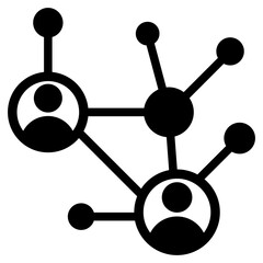 Poster - Networking Glyph Icon