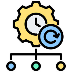 Poster - Realtime Processing Outline Color Icon