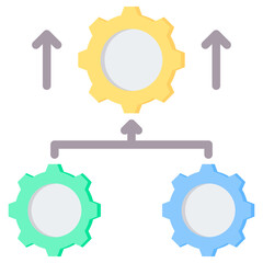 Poster - Parallel Processing Flat Icon