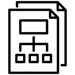 Poster - Schema Outline Icon