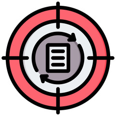 Poster - Data Lifecycle Outline Color Icon