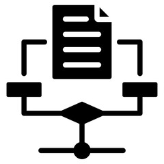 Poster - Algorithm Glyph Icon