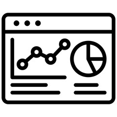Aufkleber - Visualization Outline Icon