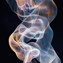 Poster - Fluid motion art abstract setting digital artwork vivid colors close-up view conceptual design for visual impact