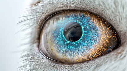 Poster - Close up of a cybernetic animal eye