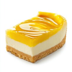 Wall Mural -  Yuzu Cheesecake with Zesty Glaze 