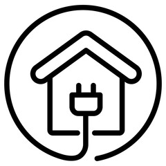 Poster - Electrical Outline Icon